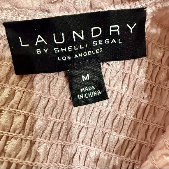 Laundry By Shelli Segal Romantic Dusty Pink Ruffled Blouse - Picture 4 of 5